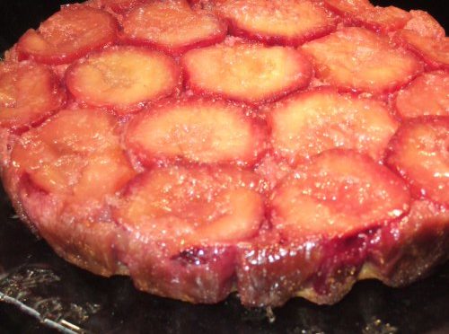 Upside-Down Plum Cake