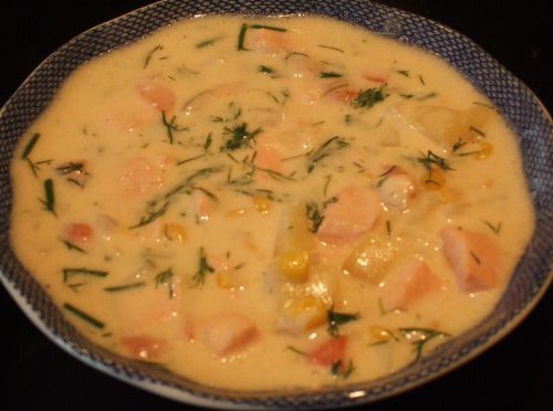Creamy Salmon Soup